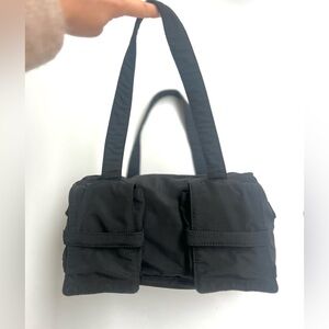 Bottega Veneta Black Everyday Nylon Travel bag or Toiletry Bag Y2K